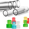 Plastic Test Tubes with Caps, Various Sizes, Choice of Cap