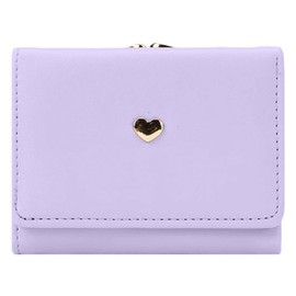 Formemory Women's Mini Wallet, Trifold Short Wallet, Compact, Cute, Heart, Ultra Lightweight, Multiple Storage, Multi-functional, Anti-Skimming, Lightweight, Cute, Travel Wallet, Mini Wallet, Smaller,