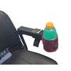 Cup Holder Front Mount for Electric Wheelchair or Mobility Scooter