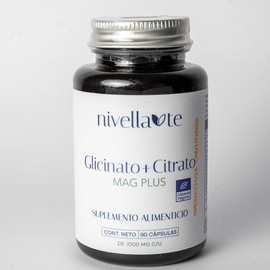 Magnesio Glicinato y Citrato | Suplemento alimenticio en cápsulas | 90 cápsulas por frasco