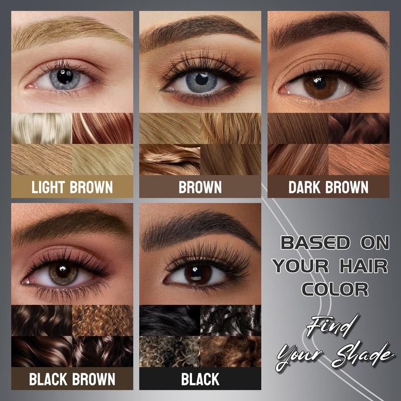 NyxaraJH 2-in-1 Eyebrow Pen, Dual Tip Precision Brow Liner with