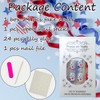 24Pcs Independence Day Nails 4th of July Press on Nails