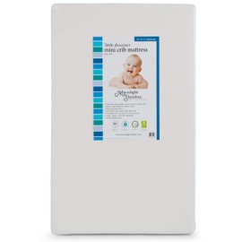 Moonlight Slumber Little Dreamer Mini Crib Mattress - Firm, Dual Sided, Mini Size, Waterproof, 5in.