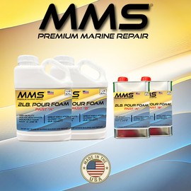 MMS 2 Lb Density Expanding Foam Kit, 2 Part Closed Cell Pourable Polyurethane for Boat Flotation, Insulation, Reinforcement and Void Filling (Gallon)