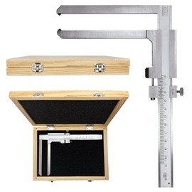 MIB Brake Disc Caliper Precise Brake Disc Test Gauge 120 mm Measuring Tool for Measuring Gauge Caliper Calliper Metal Stainless Steel Vernier 1/10 mm Matte Chrome-Plated Reading Area