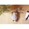 Schaffer 0253 Plush Keyring Owl Eulalia, Polyester, No Gemstone
