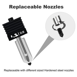 Henaiser 0.8mm H2D Combo Hotend Print Head Hot End Kit Extruder High Temperature Quick Swap Hardened Steel Nozzle for Bambu Lab H2D/H2S 3D Printer