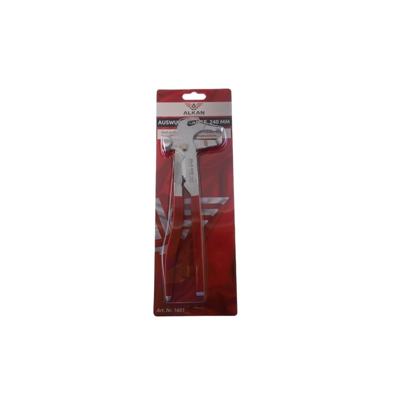 Robust tyre balancing pliers for loosening, cutting and attaching balancing