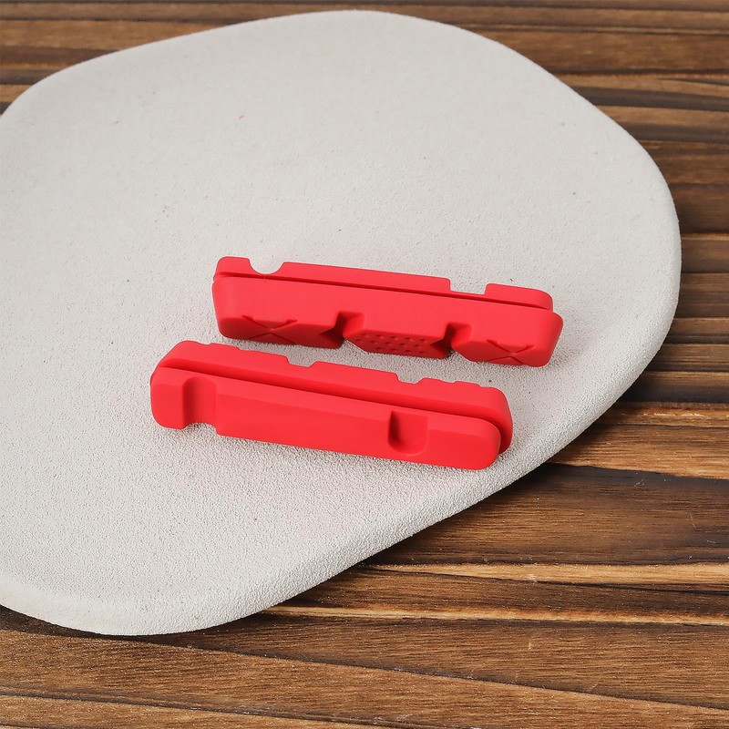 Micro Traders 4pcs Bike Brake Pad Inserts Rubber Pad Compatible