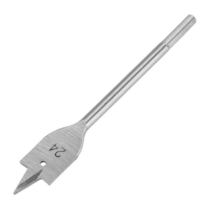 15pcs Carbon Steel Hex Shank Spade Flat Wood Drill Bit