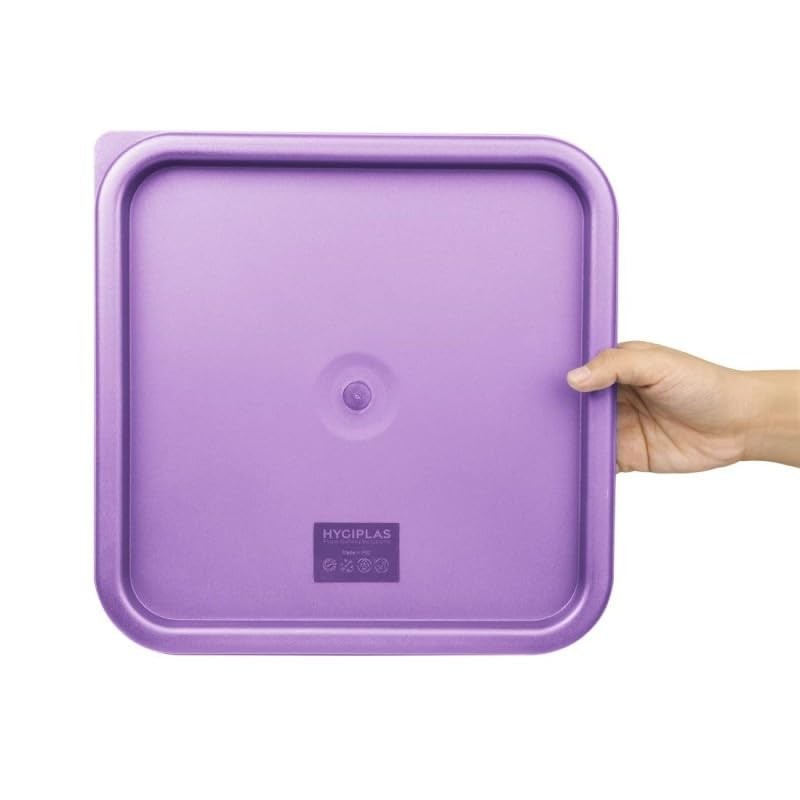 Hygiplas Square Purple Lid to fit - Large 10/15Ltr