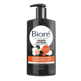 Limpiador facial Bioré carbón natural para granos y espinillas 200 ml