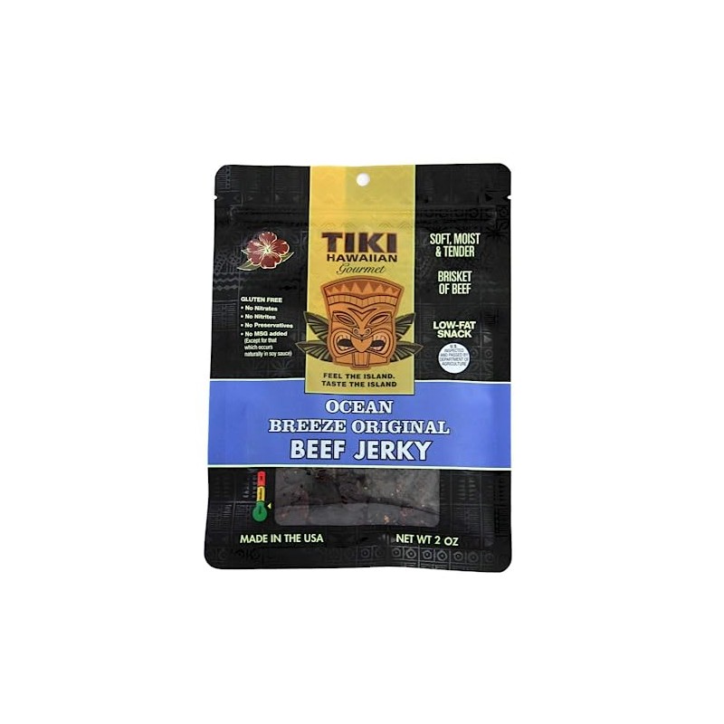 Tiki Hawaiian Gourmet Jerky | Beef (Ocean Breeze Original)