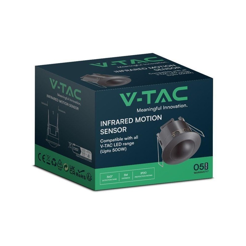 V-TAC VT-8029 23679 motion sensor Black