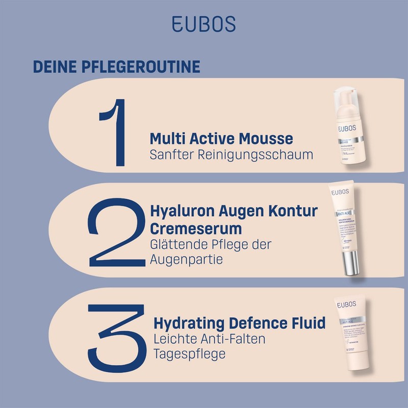 EUBOS Anti-Age, Hydrating Defence Fluid SPF 30, Anti-Ageing Face Cream