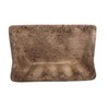 Tenedos Premium Classic Noce Brown Travertine Resin Soap Dish Holder