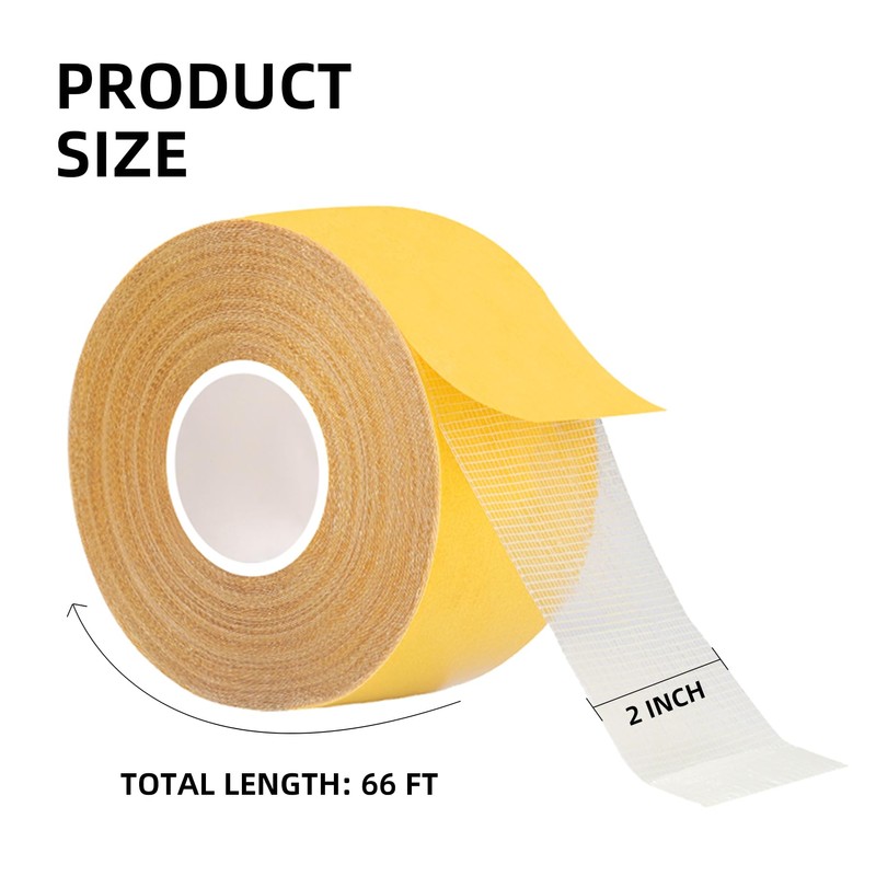 KAIYUER Thin Double Sided Rug Tape Heavy Duty,2" x 66