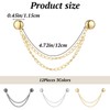 12 Pcs Magnet Clothing Pins Multi-Function Magnetic Clothing Clips Metal