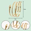HAICN 4Pieces Snake Armband Swirl Gold Adjustable Cuff Armlet Snake