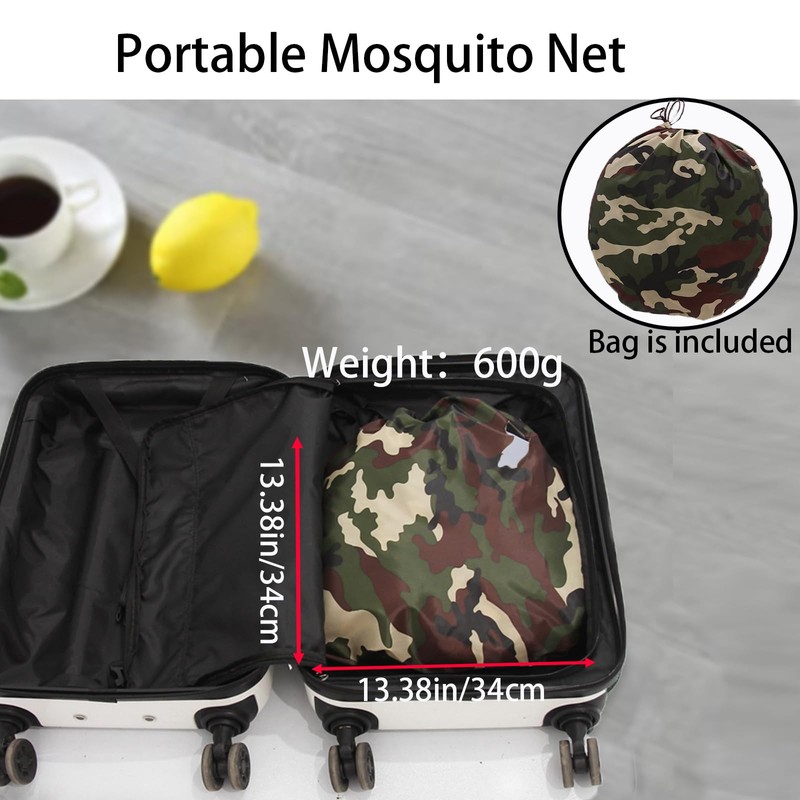 CMINGJ Portable Mosquito Net Foldable Pop-Up Travel Mosquito Net for