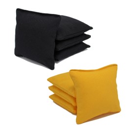 Free Donkey Sports ACA Regulation Cornhole Bags (Set of 8) (Black and Yellow) 25 Colors to Choose from.