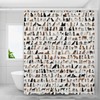 Animals Funny Dog Family Shower Curtain Lovely Puppy Pets Bath