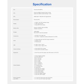 Tinker Edge R RK3399Pro Single Board Computer with Edge TPU AI Accelerator and Dual Camera Interface Onboard 2GB RAM 1GB NPU RAM 16GB eMMC Storage for Edge Computing Support Tensorflow Lite/Caffe