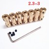 BOXONLY D9mm x L20mm Brass Shaft Rigid Coupler Connector Motor