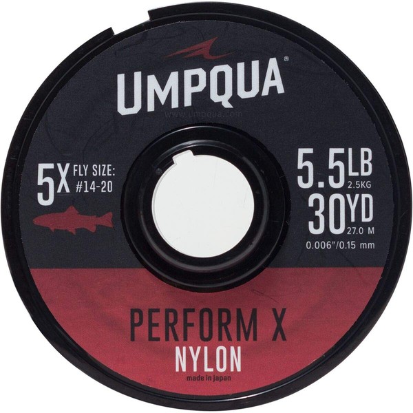 Umpqua Perform X Trout Nylon Tippet F20-30yds - 4X