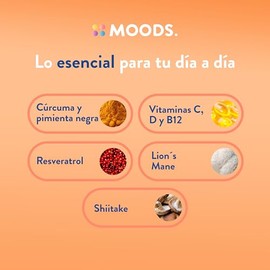 Suplemento con Vitamina C, Zinc y Vitamina D3 - Melena de León, Shiitake y Resveratrol - Vitaminas B12 para el Sistema Inmunitario - 60 Cápsulas Vegan