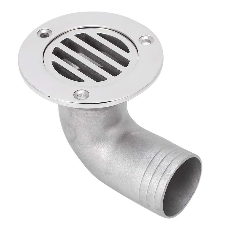 EIMSOAH Boat Bend Floor Drain,316 Stainless Steel Deck Drain Boat