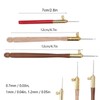 Crochet Hook, 3-Piece Embroidery Crochet Hooks with 9 Needles, Wooden