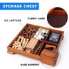 GSE Wooden 7-in-1 Board Game Set - Chess, Checkers, Backgammon,