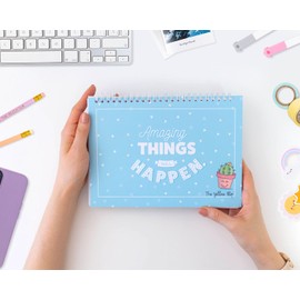 The Yellow Clip - Planificador Semanal con Stickers para Mujeres, Planner en Español sin fecha por semana