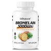 3000 GDU Bromelain Digestive Enzymes 500mg 120 Vegan Capsules, 4-Month