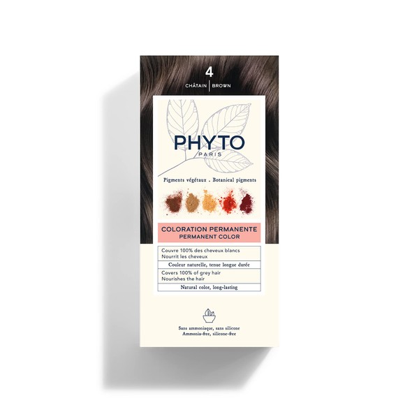 Phyto Color 4 Tratamiento de Color para el Cabello, castaño
