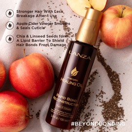 L'ANZA Rapid Bond Reconstructor - Keratin Healing Oil Hair Care Bond Repair Treatment, Phyto IV Complex Hair Repair Treatment for Damaged Hair & Dry Hair, Vegan Hair & Split End Repair Serum (100ml)