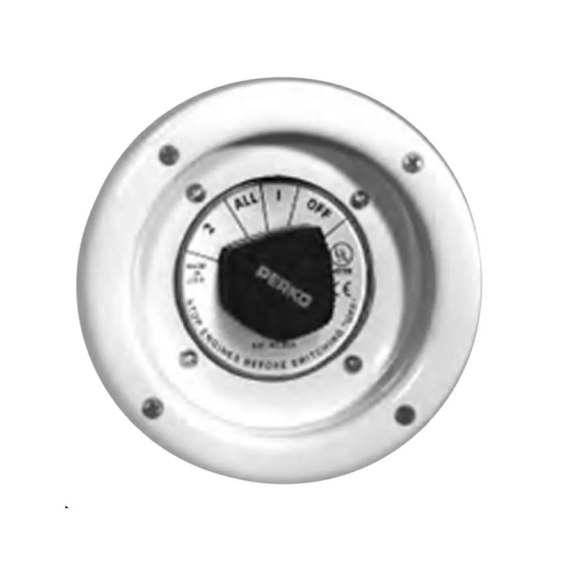 SSI Recessed battery switch bezel WHITE, Fits Perko, Marinco and