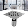 Square Shower Drain Kit 4.3in Stainless Steel Anti Clogging Odor