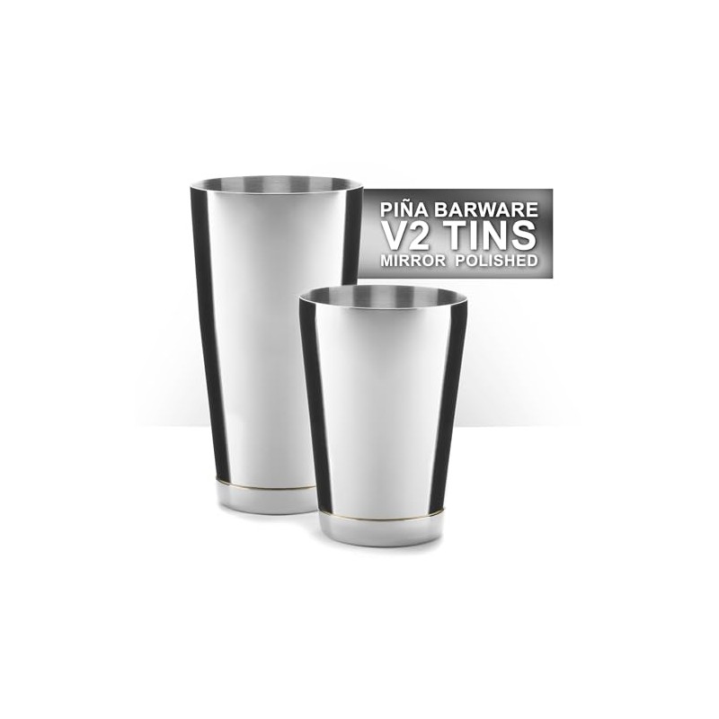 Piña Barware Stainless Steel Commercial Bar Boston Shaker Tin Set