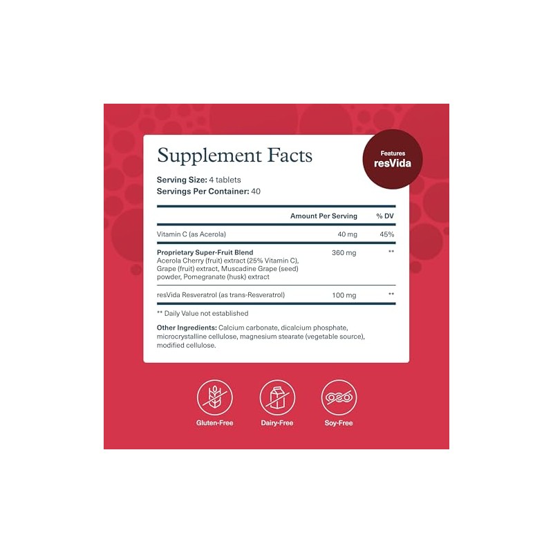 Youtheory Resveratrol Advanced Antioxidant Formula - 160 Tablets (40 Day