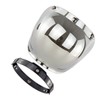 Motorcycle Retro Bubble Shield Visor PC Lens 3 Snap Helmet
