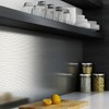 Tenedos TMSD-12x12-SSML Sky Silver Gray Metal Stainless Steel Peel and