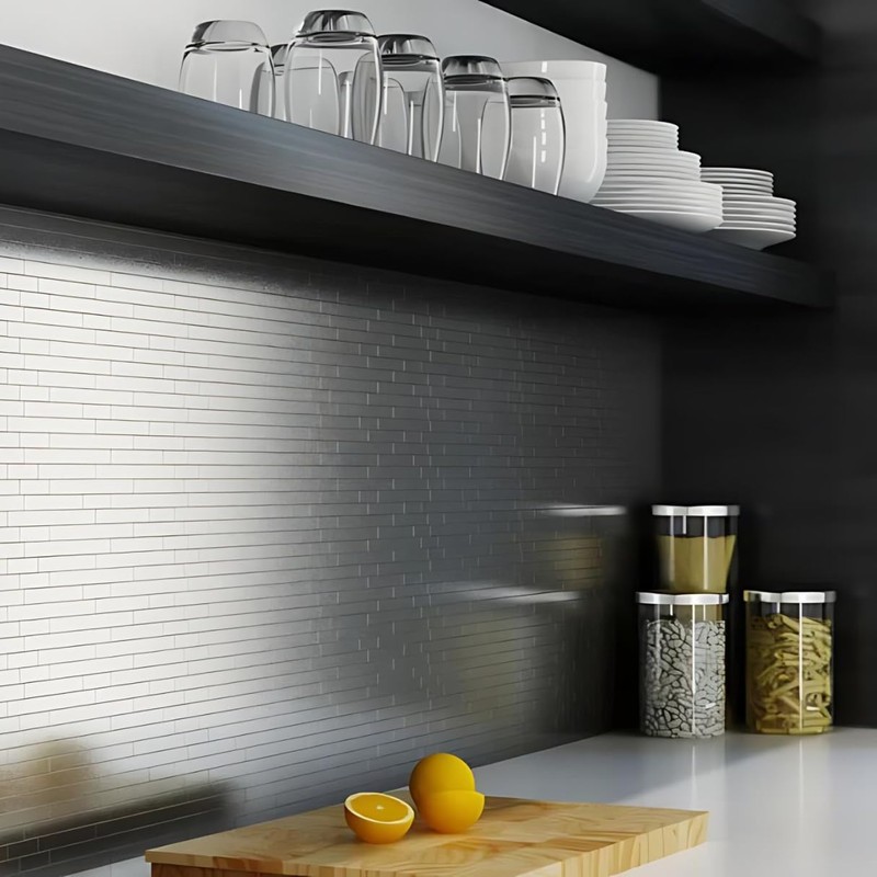 Tenedos TMSD-12x12-SSML Sky Silver Gray Metal Stainless Steel Peel and