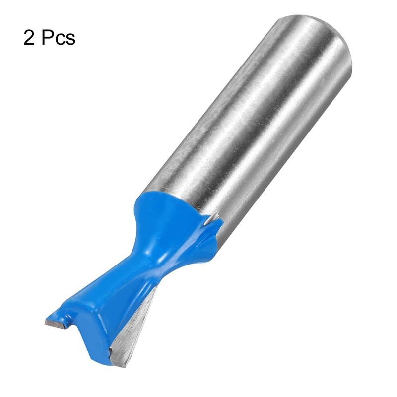 QUARKZMAN 2 Pieces Dovetail Cutter 1/2 Inch Diameter 1/2 Inch