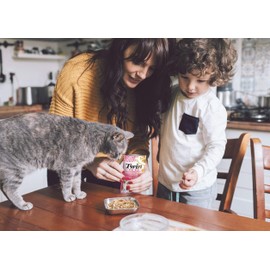 INABA Twin Packs - Shredded Tuna and Chicken Flakes in Savory Tuna, Chicken, or Scallop Broth Gelée - Side Dish Treat for Cats