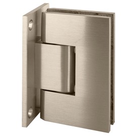 C.R. LAURENCE V1E337BN CRL Brushed Nickel Vienna 337 Series Adjustable Wall Mount Full Back Plate Hinge