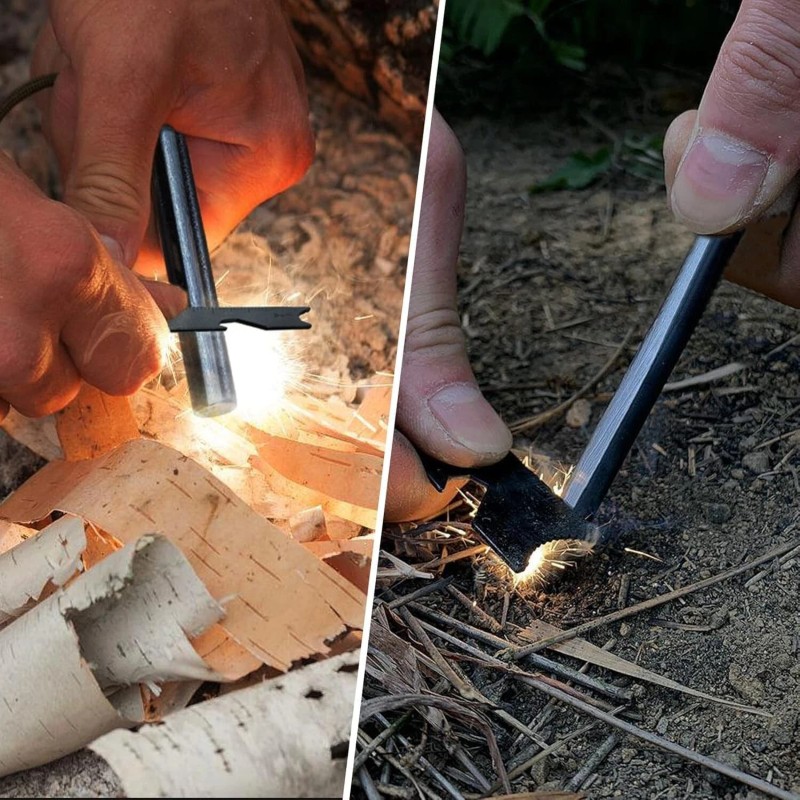 Fire Starter Survival Tool Kit: Ferro Rod & Multi-Tool for