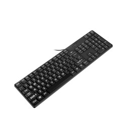 MCSaite Wired PS2 104 Keys Computer Keyboard - Big Print Letters - QWERTY Full Size Keyboard - Black