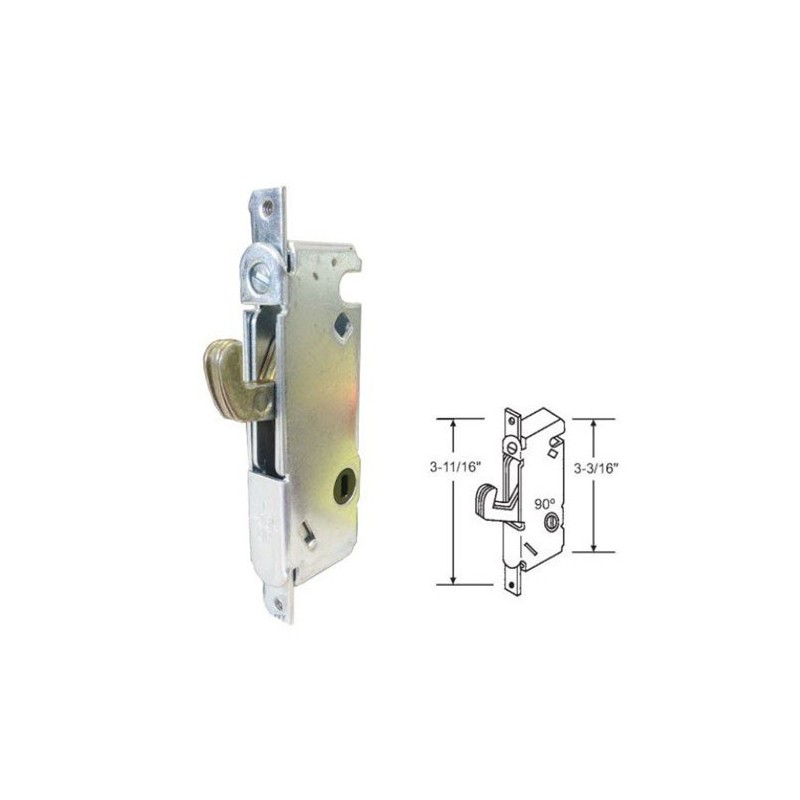 Round-Face Mortise Lock with 3-11/16 in. Screw Holes and Vertical